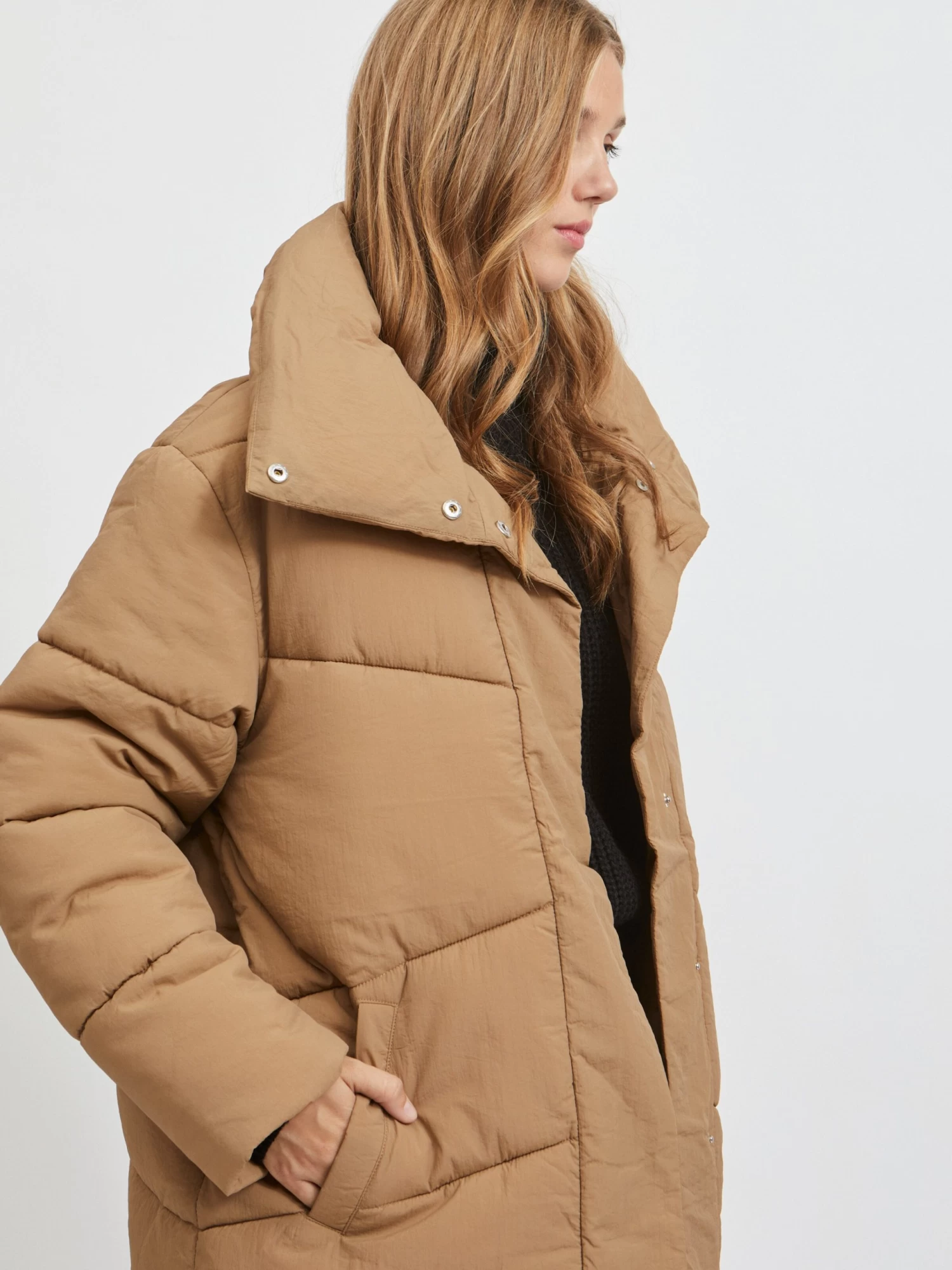 Vila Tussenjassen Tussenjas Louisa Dames Lichtbruin 6 Vila Tussenjassen Tussenjas Louisa Dames Lichtbruin - Afbeelding 6