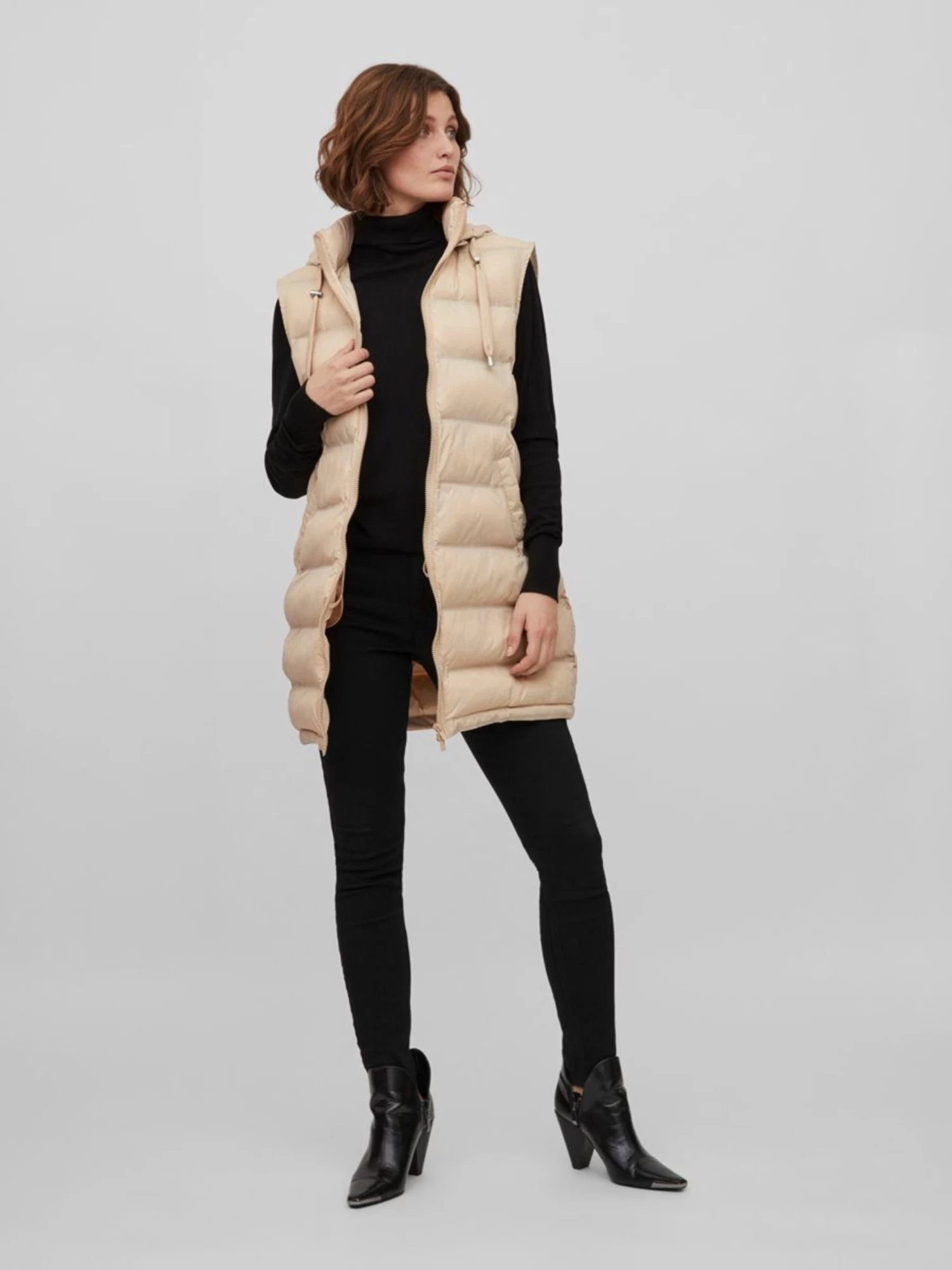 Vila Bodywarmers Bodywarmer Trish Dames Beige 5 Vila Bodywarmers Bodywarmer Trish Dames Beige - Afbeelding 5