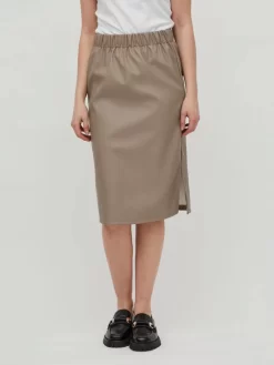 Vila Midi Rokken Rok Dames Chamois -Vila 88155c48750db5f3bb9ab4e9ff491b1d scaled