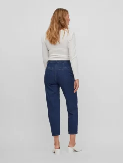 Vila Straight Regular Jeans Carry Dames Donkerblauw -Vila 884adb5c89cc4dfbcaefd21bb15bb6eb scaled