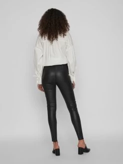 Vila Leren Broeken Skinny Leggings Dames Zwart -Vila 88a4880f08d166eb80691bfe20b28ade