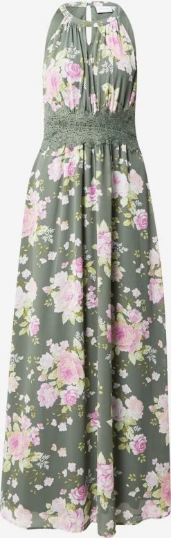 Vila Zomerjurken Zomerjurk Milina Dames Kaki / Pastelgroen