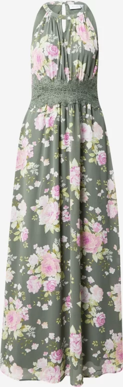 Vila Zomerjurken Zomerjurk Milina Dames Kaki / Pastelgroen