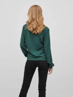 Vila Kanten Blouses Blouse Dames Groen -Vila 89d6333a7d1a8c2c5c6419238cf015ae