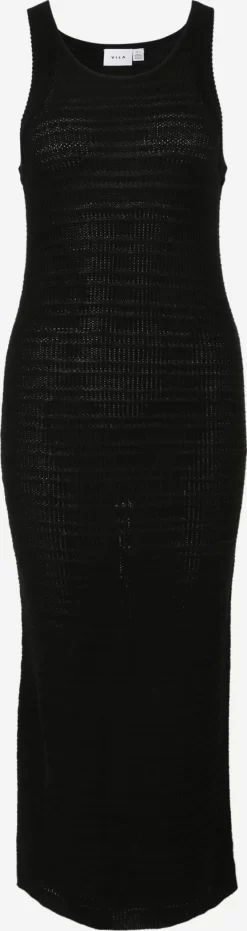 Gebreide Jurken Gebreide Jurk Margot Dames Zwart