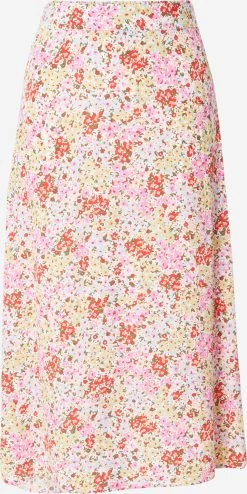 Vila Midi Rokken Rok Kikki Dames Wit