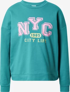 Vila Sweatshirts Sweatshirt RUST Dames Petrol