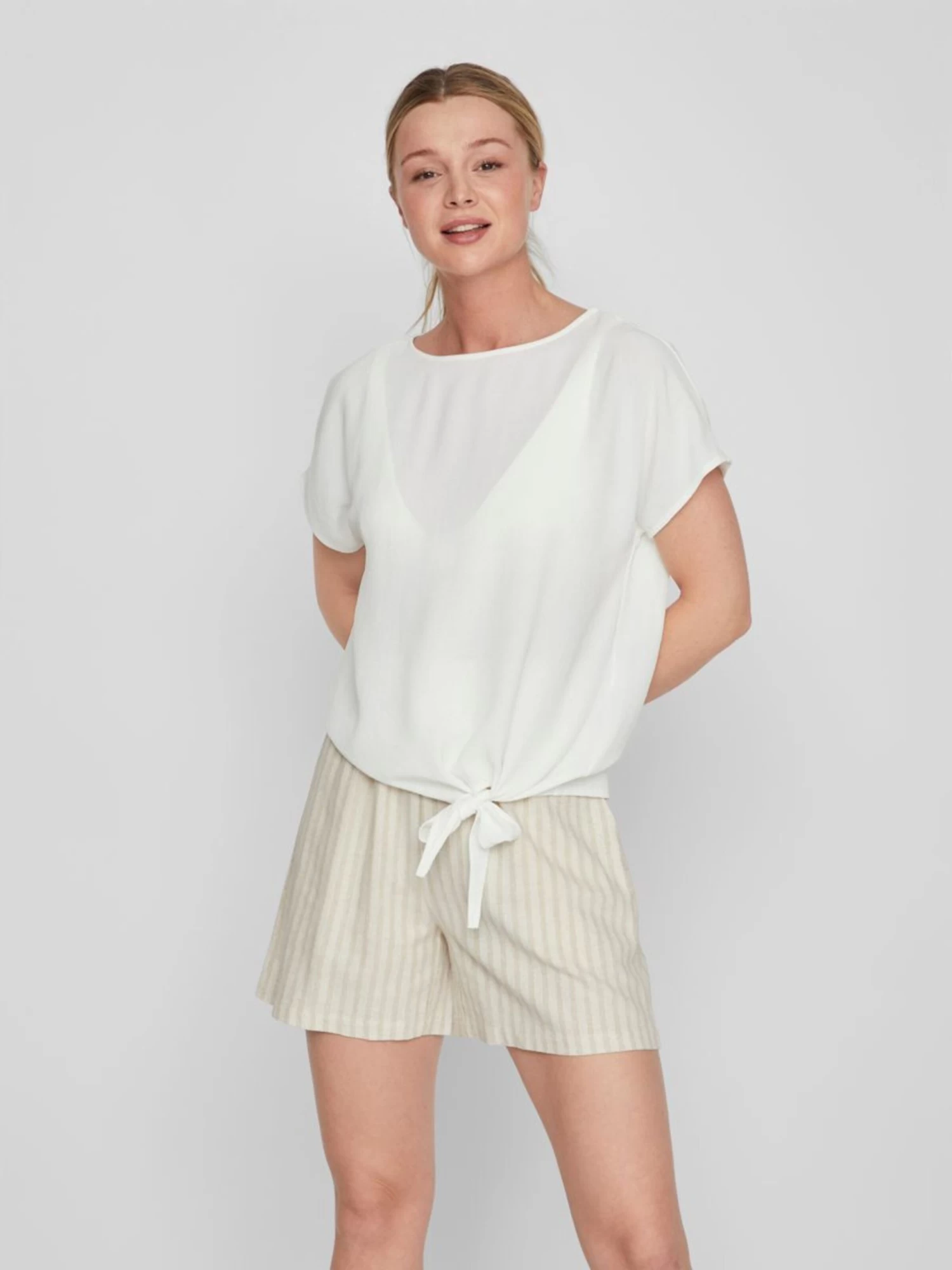 Vila T-shirts Shirt Dames Wit 3 Vila T-shirts Shirt Dames Wit - Afbeelding 3