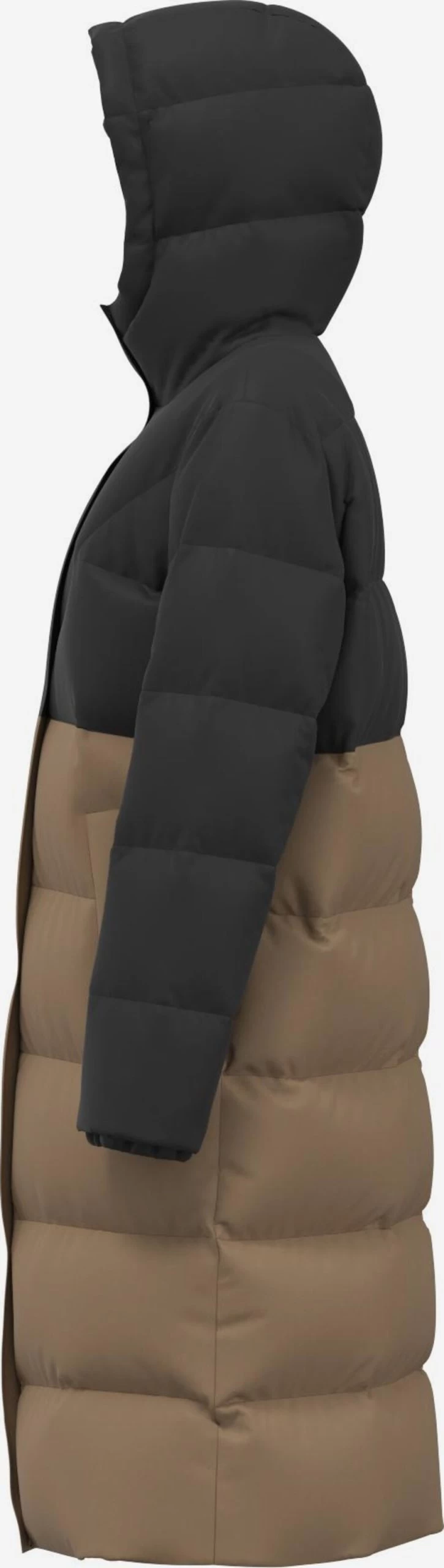 Vila Wintermantels Wintermantel Tate Dames Lichtbruin / Zwart 3 Vila Wintermantels Wintermantel Tate Dames Lichtbruin / Zwart - Afbeelding 3