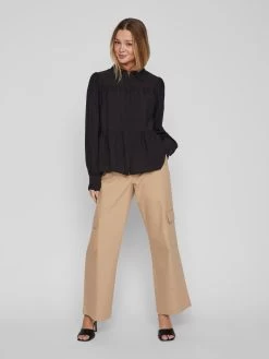 Vila Overhemden Blouse Katria Dames Zwart 10 Vila Overhemden Blouse Katria Dames Zwart -Vila 8c470c84551bb2b27926811d0905f42f