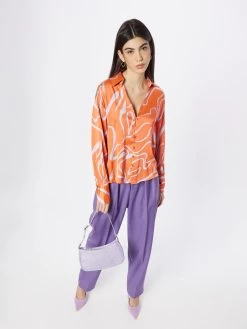 Vila Overhemden Blouse Julie Dames Oranje -Vila 8c5a3c4d92024c3ce085b02e58318ad4