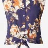 Vila Blouse Tops Blouse SOPA Dames Navy