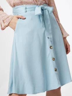 Vila Midi Rokken Rok Fanza Dames Lichtblauw -Vila 8c83086b194e4f80a83885405fad9059 scaled