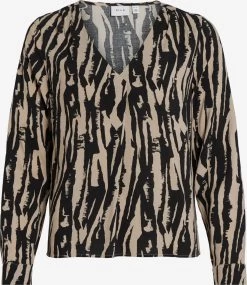 Vila Blouseshirts Blouse Dames Beige / Zwart