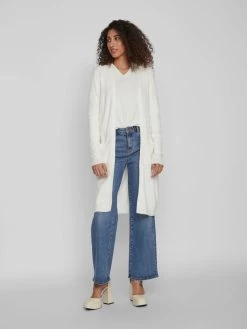 Vila Vesten Gebreid Vest VIRIL Dames Wit -Vila 8dab5efc9b375c98fc105497365734b9