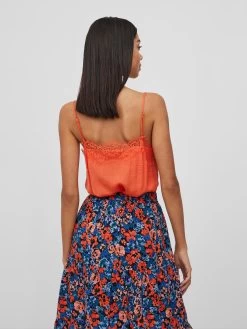 Vila Kanten Tops Top CAVA Dames Oranje 10 Vila Kanten Tops Top CAVA Dames Oranje -Vila 8de7389bf81716dc4b552bac6abd3c81