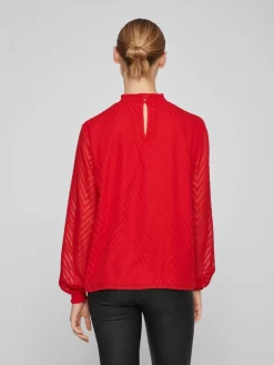 Vila Blouseshirts Blouse Dames Rood -Vila 8e4b598e6093e80a9750e24fc6c6f3b5 scaled