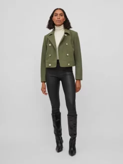 Vila Tussenjassen Tussenjas Dames Olijfgroen -Vila 8ea1f4997f3418d7b25e9229064b4a3b scaled