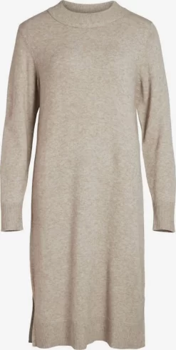 Vila Gebreide Jurken Gebreide Jurk Dames Beige