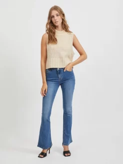 Vila Bootcut Flared Jeans Ekko Dames Blauw -Vila 8ec17e588e3a9d0aadbf045f34349865 scaled