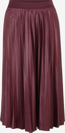 Midi Rokken Rok Nitban Dames Wijnrood