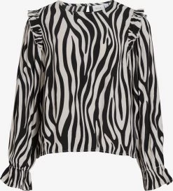Vila Blouseshirts Blouse Fini Dames Zwart