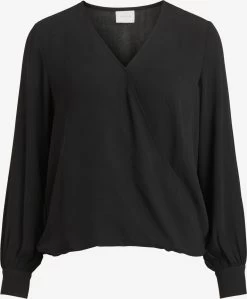 Vila Blouseshirts Blouse Nalu Dames Zwart