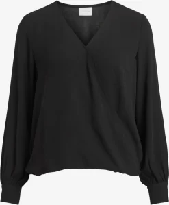 Vila Blouseshirts Blouse Nalu Dames Zwart