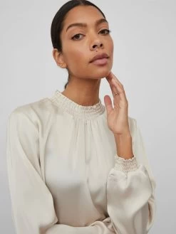 Vila Blouseshirts Blouse Dames Crème -Vila 92a92a559b52a1bfa2d24c0af75b4e3d