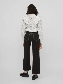Vila Wide Leg Wide Leg Jeans Dames Zwart -Vila 930782013bc4d76fa6c9f0b4133dcd26 scaled
