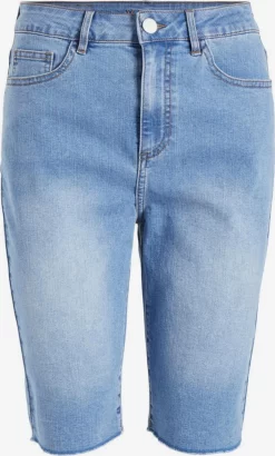Vila Denim Shorts Regular Jeans Dames Blauw