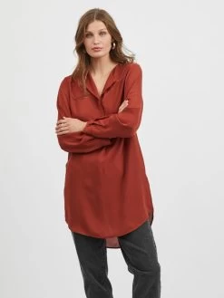 Vila Tunieken Tuniek Dames Bruin -Vila 93da12bf80d74b2d222e9aefeac8b5f8