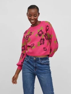 Vila Truien Trui Dames Pink 8 Vila Truien Trui Dames Pink -Vila 94483676d4692e19138831d8493b5367