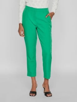 Vila Pantalons Regular Broek Dames Groen -Vila 9460213c0e17ffcfbb5dbb68ee6aa60b