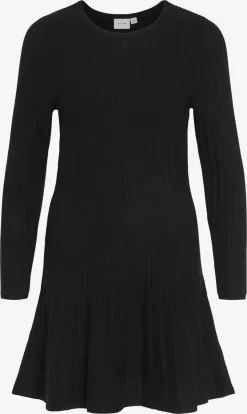 Vila Gebreide Jurken Gebreide Jurk SACHIN Dames Zwart