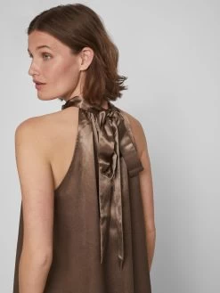 Vila Avondjurken Avondjurk SITTAS Dames Bruin -Vila 94f833f460f836dabe599fa2e18c97fc