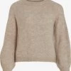 Vila Fijngebreide Truien Trui JAMINA Dames Beige