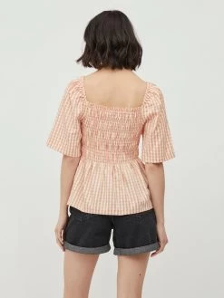 Vila Blouses Met Korte Mouw Blouse Bea Dames Oudroze -Vila 961600b9177eae9b718b74e416a59bb5