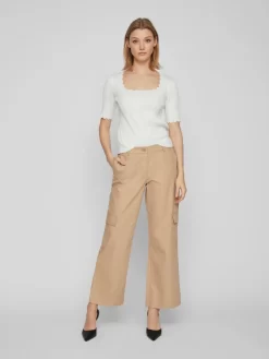Vila Jeans Wide Leg Cargojeans Dames Beige 11 Vila Jeans Wide Leg Cargojeans Dames Beige -Vila 96537a013ae5d995100bb725b66a6ed3 scaled