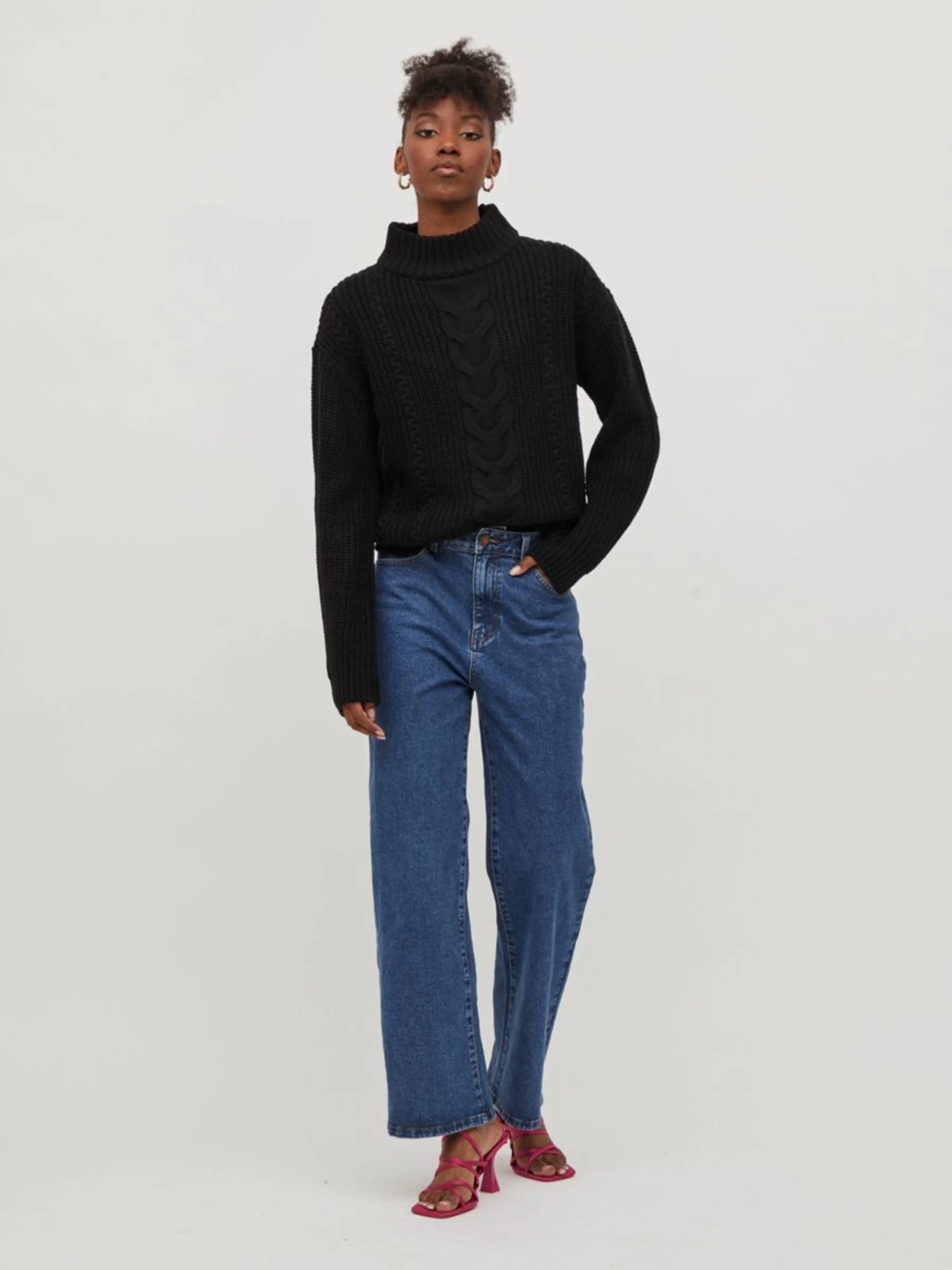 Vila Coltruien Trui Dames Zwart 4 Vila Coltruien Trui Dames Zwart - Afbeelding 4