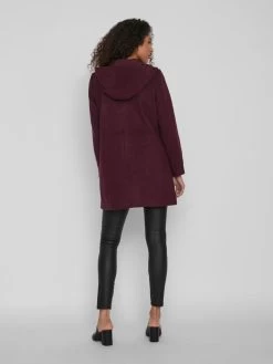 Vila Korte Mantels Tussenmantel Dames Bordeaux -Vila 96b34d5765911e9fc2643a783f4ef452