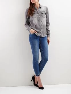 Vila Spijkerblouses Blouse Bista Dames Grijs 7 Vila Spijkerblouses Blouse Bista Dames Grijs -Vila 97c5cf61dd35db1247e055580c2e680d