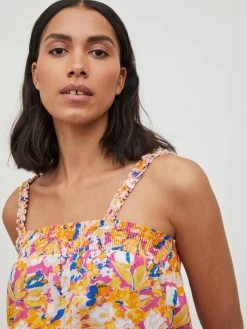 Vila Tanktops Top VELAN Dames Geel -Vila 984682163a179431c94c8eaec0905a43