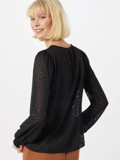 Vila Blouseshirts Blouse Partisan Dames Zwart -Vila 986cc6fbdabbb2c946a10333d3bf2b1a