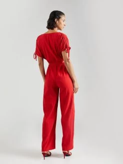 Vila Lange Jumpsuits Jumpsuit ASTA Dames Lichtrood -Vila 98d32538fc95c444979df501f5c352b7