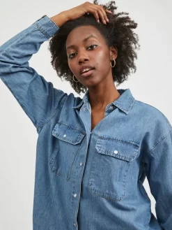 Vila Spijkerblouses Blouse Ninas Dames Blauw 22 Vila Spijkerblouses Blouse Ninas Dames Blauw -Vila 98d605a12f63eba2a6384ff8ac908d11 scaled