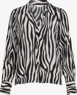 Vila Blouseshirts Blouse Fini Dames Zwart / Wolwit