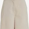 Vila Shorts Wide Leg Broek Dames Beige