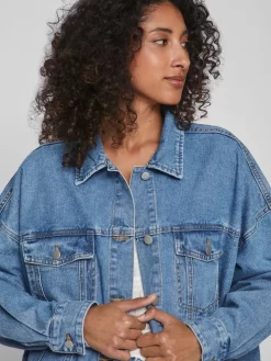 Vila Spijkerjasjes Tussenjas Dames Blauw -Vila 9984245b88389ba36bd5b9f0b0041022 scaled