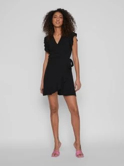 Vila Zomerjurken Zomerjurk Fini Dames Zwart -Vila 9a267bb65ddfa74b542d8130849fbf08